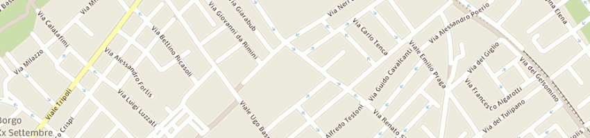 Mappa della impresa parrocchia cristo re a RIMINI
