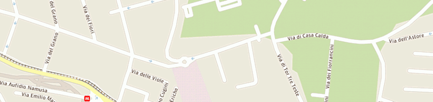 Mappa della impresa panificio tor tre teste srl a ROMA