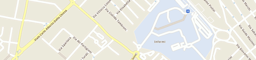 Mappa della impresa istituto tecnico industriale statale a RIMINI