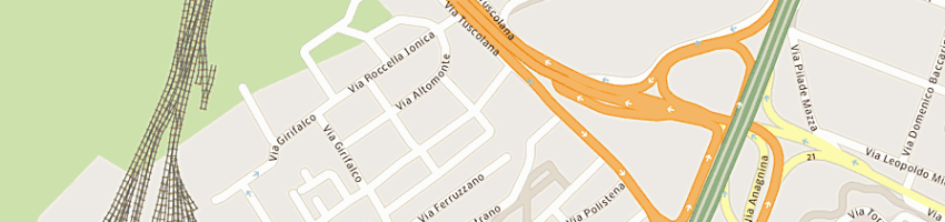 Mappa della impresa cinti gino a ROMA