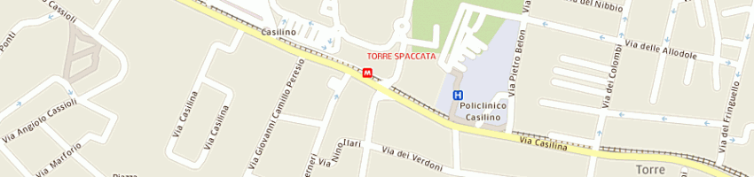 Mappa della impresa unita'sanitaria locale roma b a ROMA