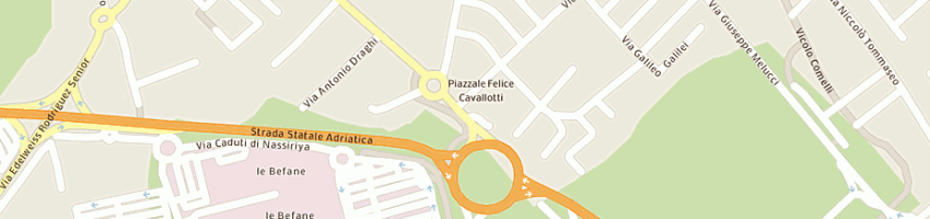 Mappa della impresa ristorante - pizzeria la capannina a RIMINI
