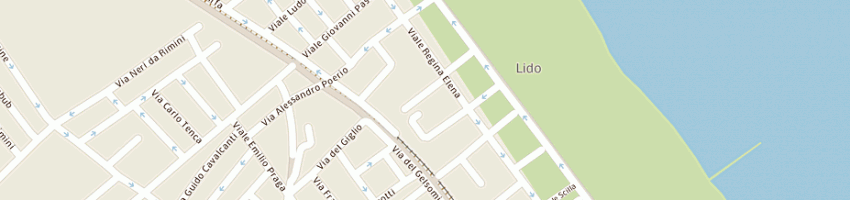 Mappa della impresa alberghi hotel milena a RIMINI
