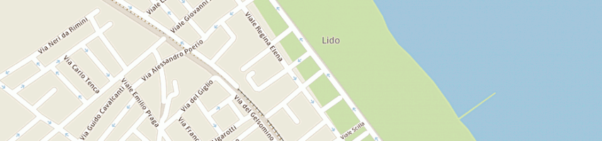 Mappa della impresa albergo augustea a RIMINI