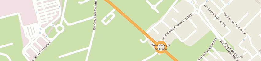 Mappa della impresa autolavaggio flaminia snc di muratori andrea e c a RIMINI