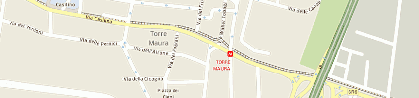 Mappa della impresa punto immobiliare colli prenestini sas di cozza mario e c a ROMA