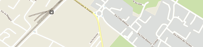 Mappa della impresa nc service di miotto ezio giovanni a AVIANO