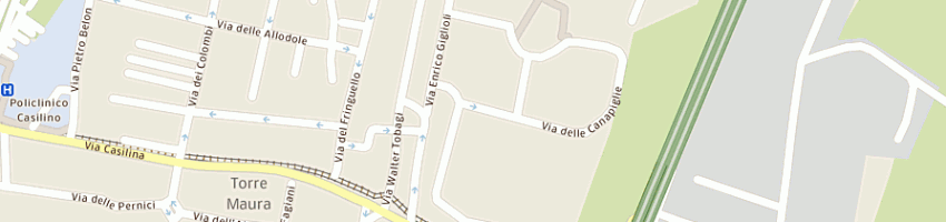 Mappa della impresa cristofari fabrizio a ROMA