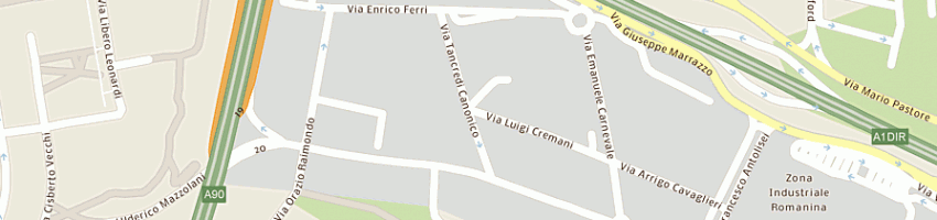 Mappa della impresa riviera srl a ROMA