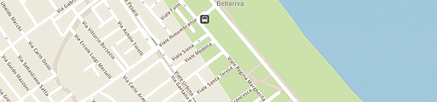 Mappa della impresa bar bellariva snc di filippi graziano e c a RIMINI