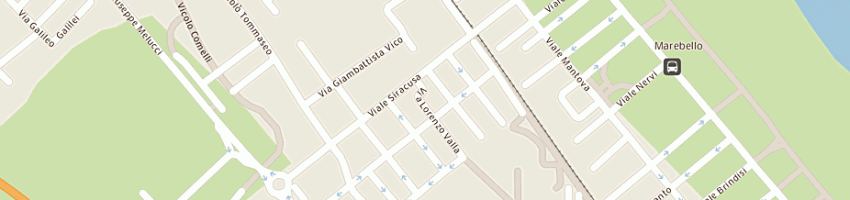 Mappa della impresa hotel aran di bellavista mara e bergonzini junio e c - snc a RIMINI