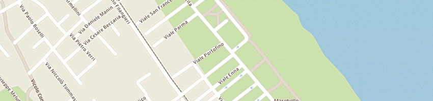 Mappa della impresa alberghi hotel beverly a RIMINI