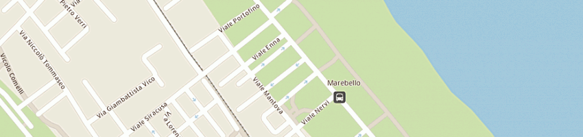 Mappa della impresa alberghi hotel marebello a RIMINI
