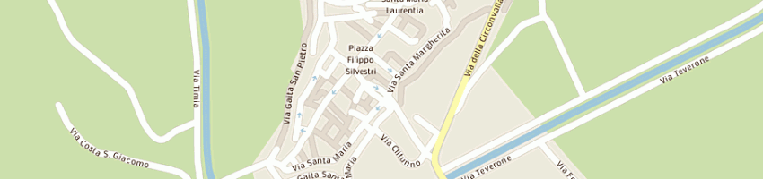 Mappa della impresa bar pericoli a BEVAGNA
