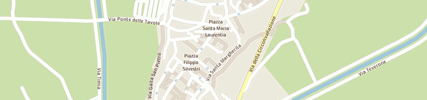 Mappa della impresa circolo ricreativo e lettura a BEVAGNA
