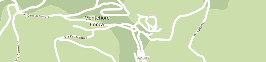 Mappa della impresa sistri alessandro a MONTEFIORE CONCA