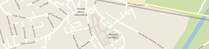 Mappa della impresa supermarket casonato di casonato maurizio e c (snc) a MOTTA DI LIVENZA