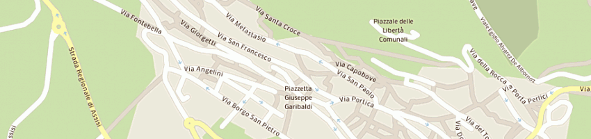 Mappa della impresa arte legno di passeri roberto a ASSISI