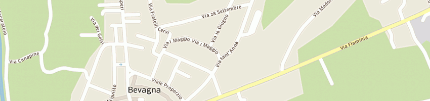 Mappa della impresa conti rappresentanze srl a BEVAGNA