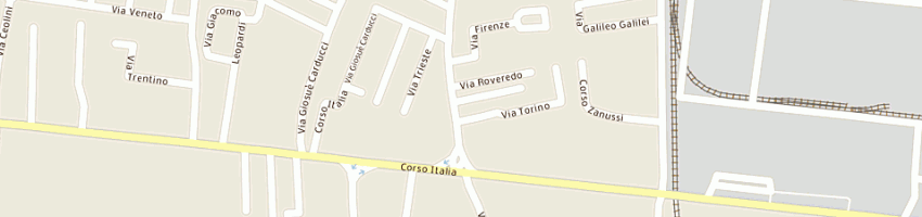 Mappa della impresa terio gianni a PORCIA