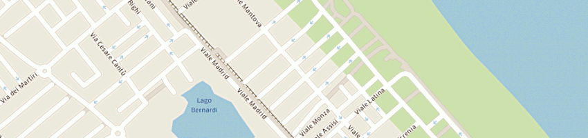 Mappa della impresa hotel tamanco sas a RIMINI