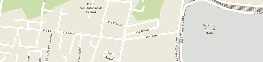 Mappa della impresa la latteria srl a PORCIA