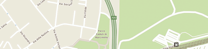 Mappa della impresa circolo bocciofilo la rustica a ROMA