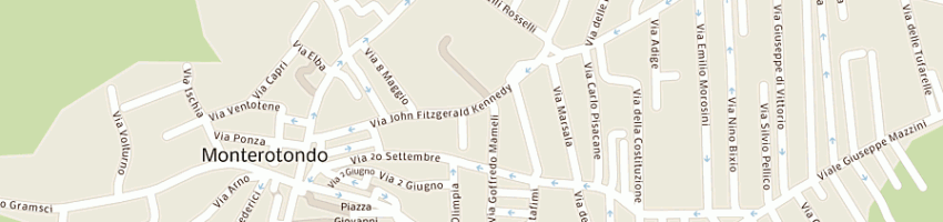 Mappa della impresa mel mobili a MONTEROTONDO