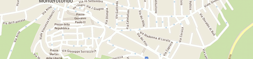 Mappa della impresa onoranze funebri d'antoni di d'antoni giuseppe e g a MONTEROTONDO