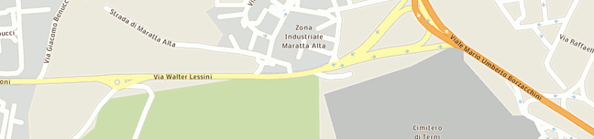 Mappa della impresa csc (srl) a TERNI