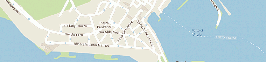 Mappa della impresa la rana di petrangeli a e russo c snc a ANZIO