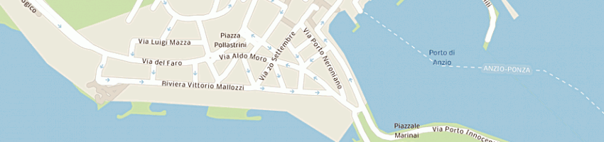 Mappa della impresa albergo la tavernetta a ANZIO