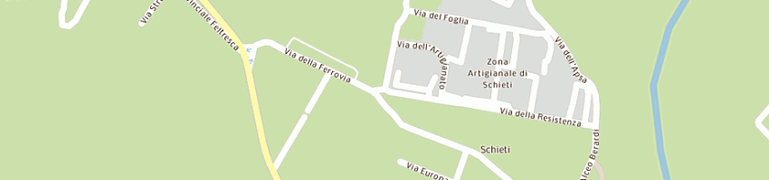 Mappa della impresa sti societa' trasporti internazionali srl a URBINO