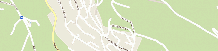 Mappa della impresa autotappezzeria umbra di toccaceli alberto e c a PERUGIA