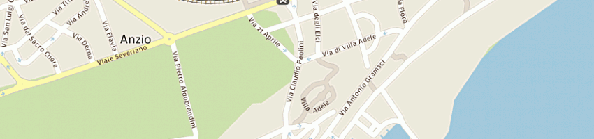Mappa della impresa regione lazio a ANZIO