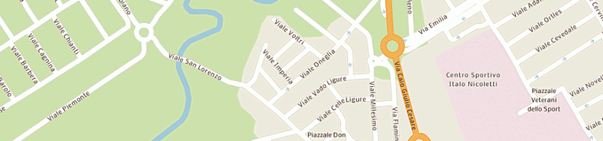 Mappa della impresa gulini sergio a RICCIONE