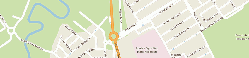 Mappa della impresa officina adriatica di lepri gino e figli e c snc a RICCIONE