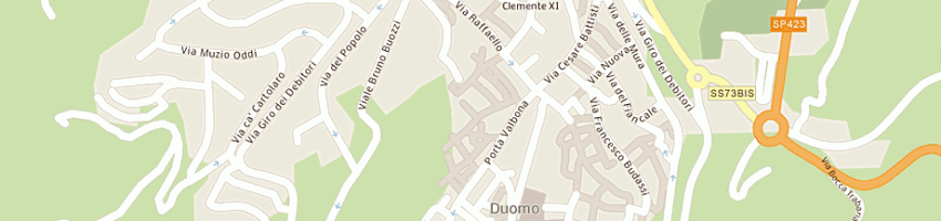 Mappa della impresa albergo sgiovanni a URBINO