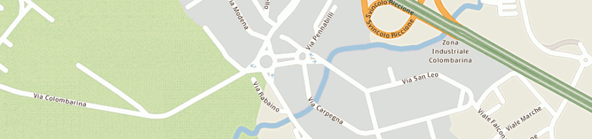 Mappa della impresa photosi' srl a RICCIONE