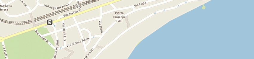 Mappa della impresa 'circolo della vela anzio tirrena' a ANZIO
