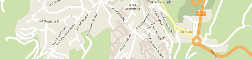 Mappa della impresa il pennino di cecchini patrizia e nardini roberta snc a URBINO