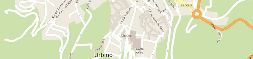 Mappa della impresa planet video di barone michele a URBINO