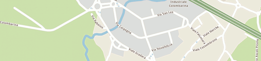 Mappa della impresa flli merli srl a RICCIONE