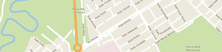 Mappa della impresa felici fabrizio a RICCIONE