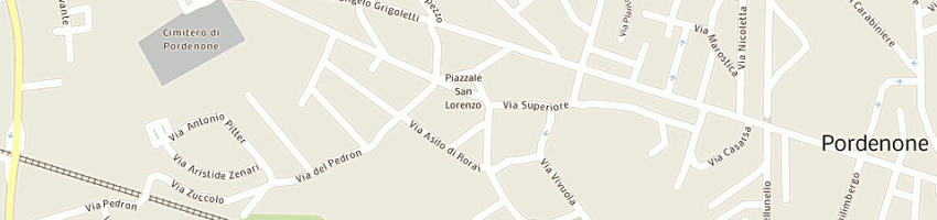 Mappa della impresa poste italiane spa a PORDENONE