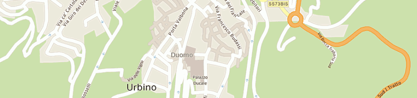 Mappa della impresa la botteguccia snc a URBINO