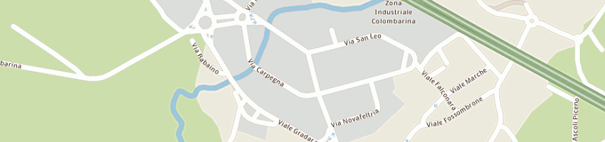Mappa della impresa carrozzeria artigflli calli e savini di calli v e c snc a RICCIONE