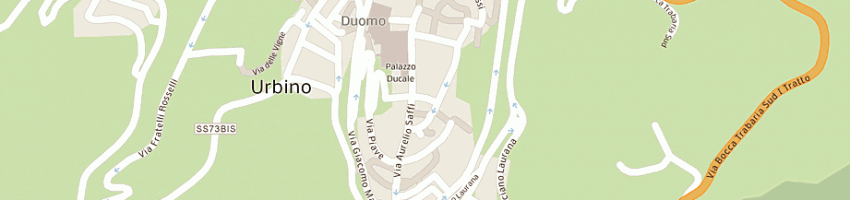 Mappa della impresa ristorante da franco a URBINO