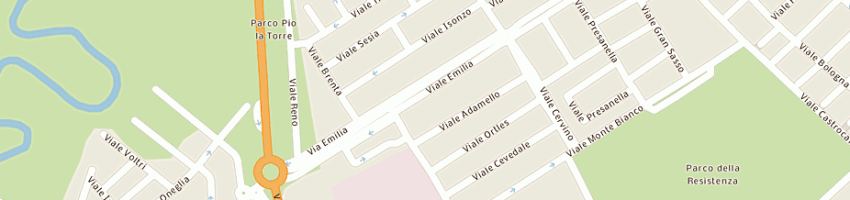 Mappa della impresa delmagno e figli (srl) a RICCIONE