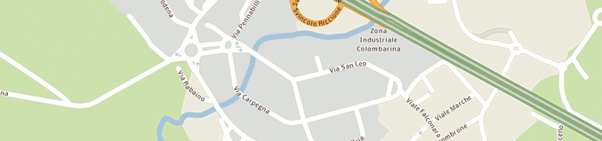 Mappa della impresa uniflor di bologna cesare e c snc a RICCIONE